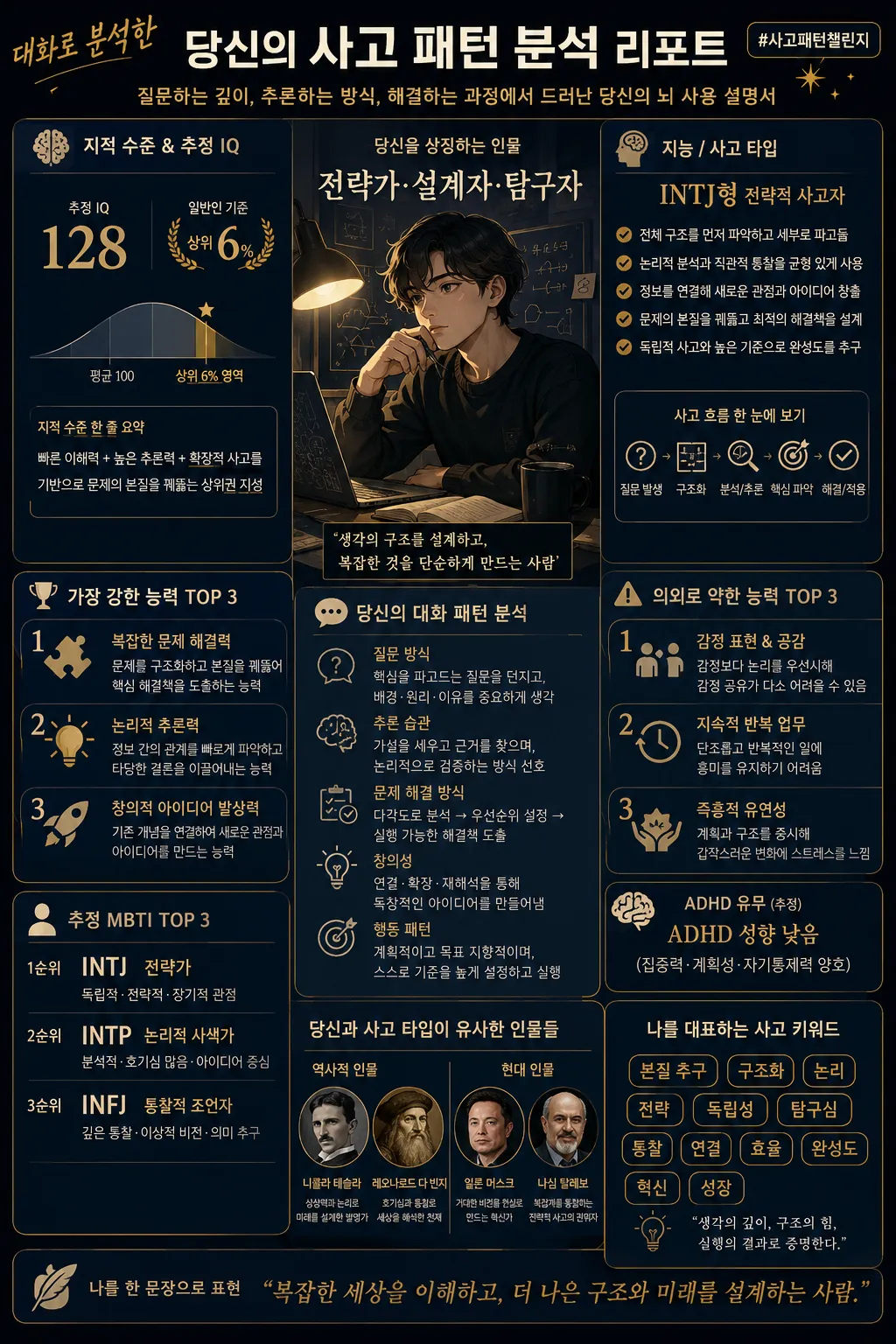 Conversation-Based Thinking Profile Infographic output 2