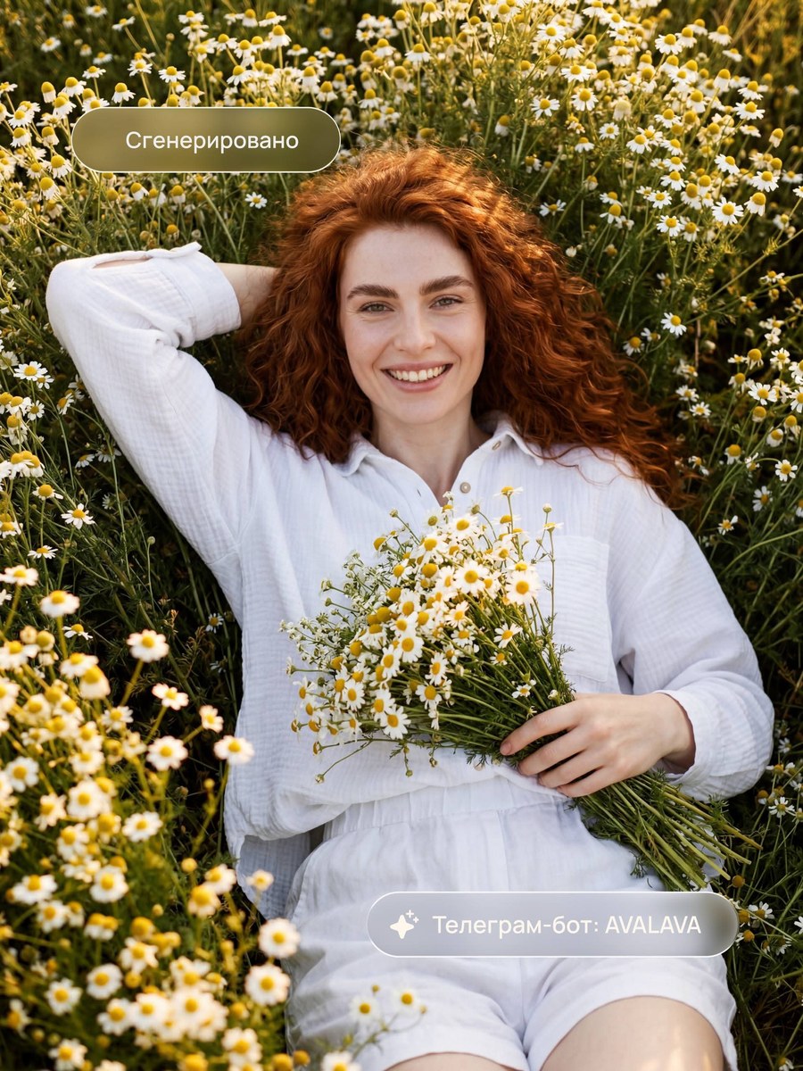 Chamomile Meadow Portrait from a Reference Photo output 1