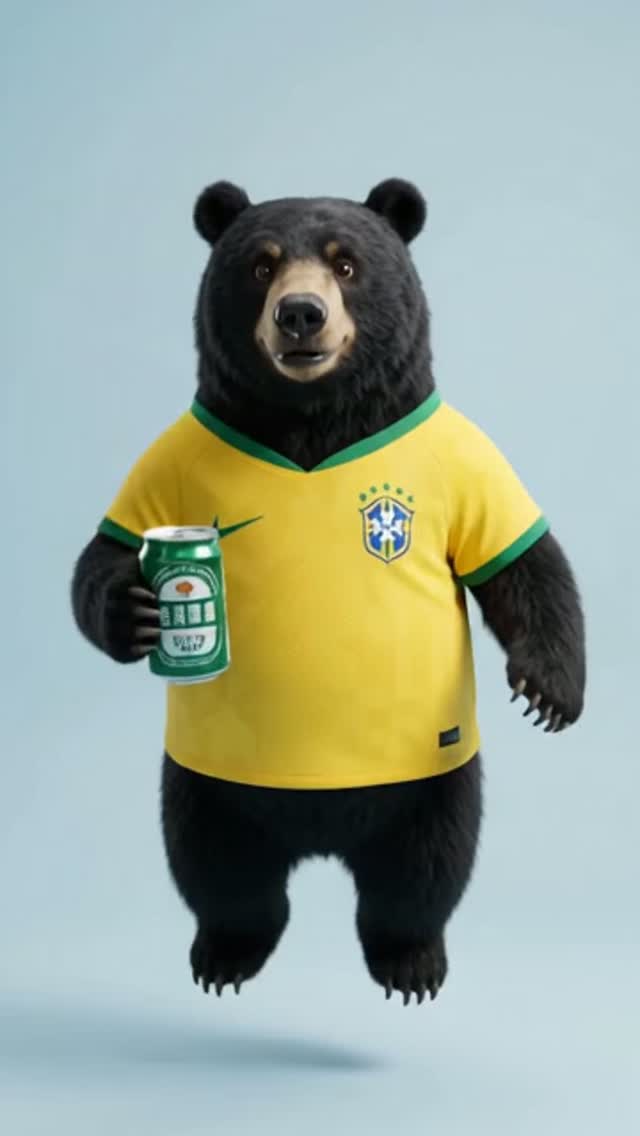 Black Bear Drink and Outfit Transition Video