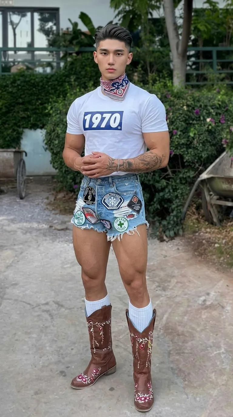 1970s-Inspired Korean Men's Street Fashion Portrait output 1