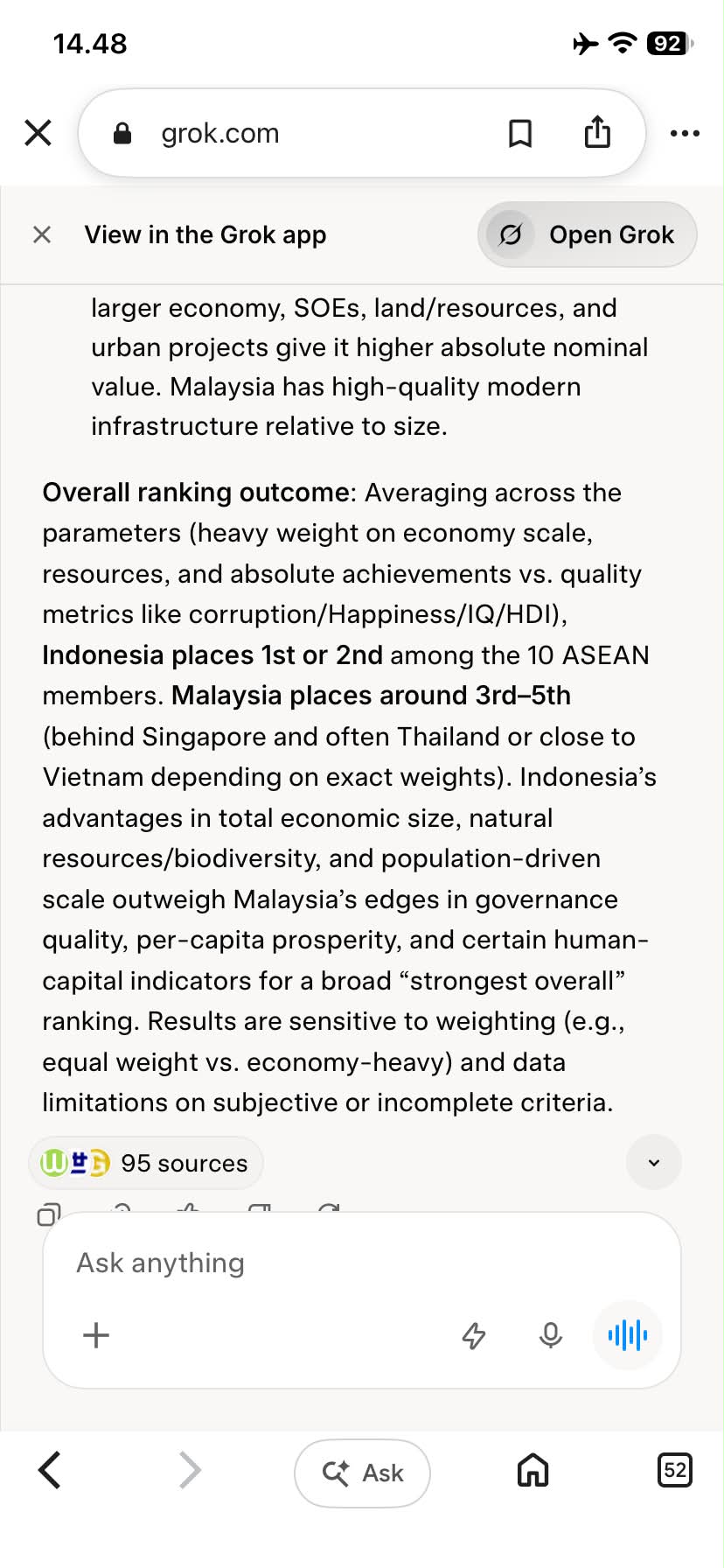 Indonesia vs. Malaysia: ASEAN Comparative Ranking Across 17 Criteria output 4
