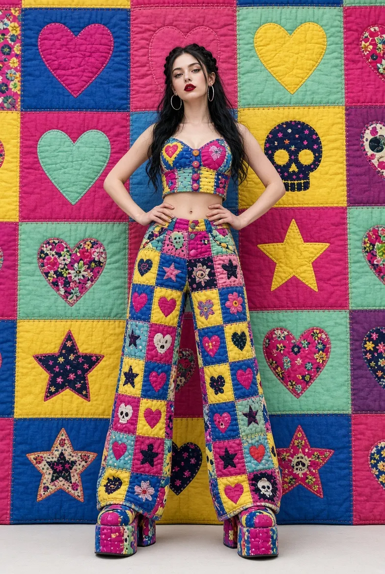 Quilted Couture Fashion Look output 10