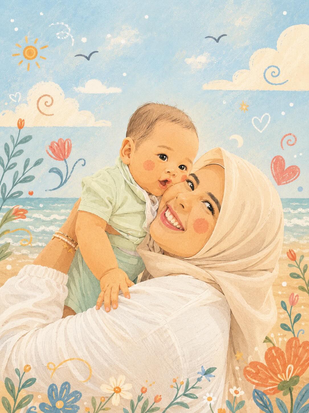Whimsical Folk Flat Illustration output 4