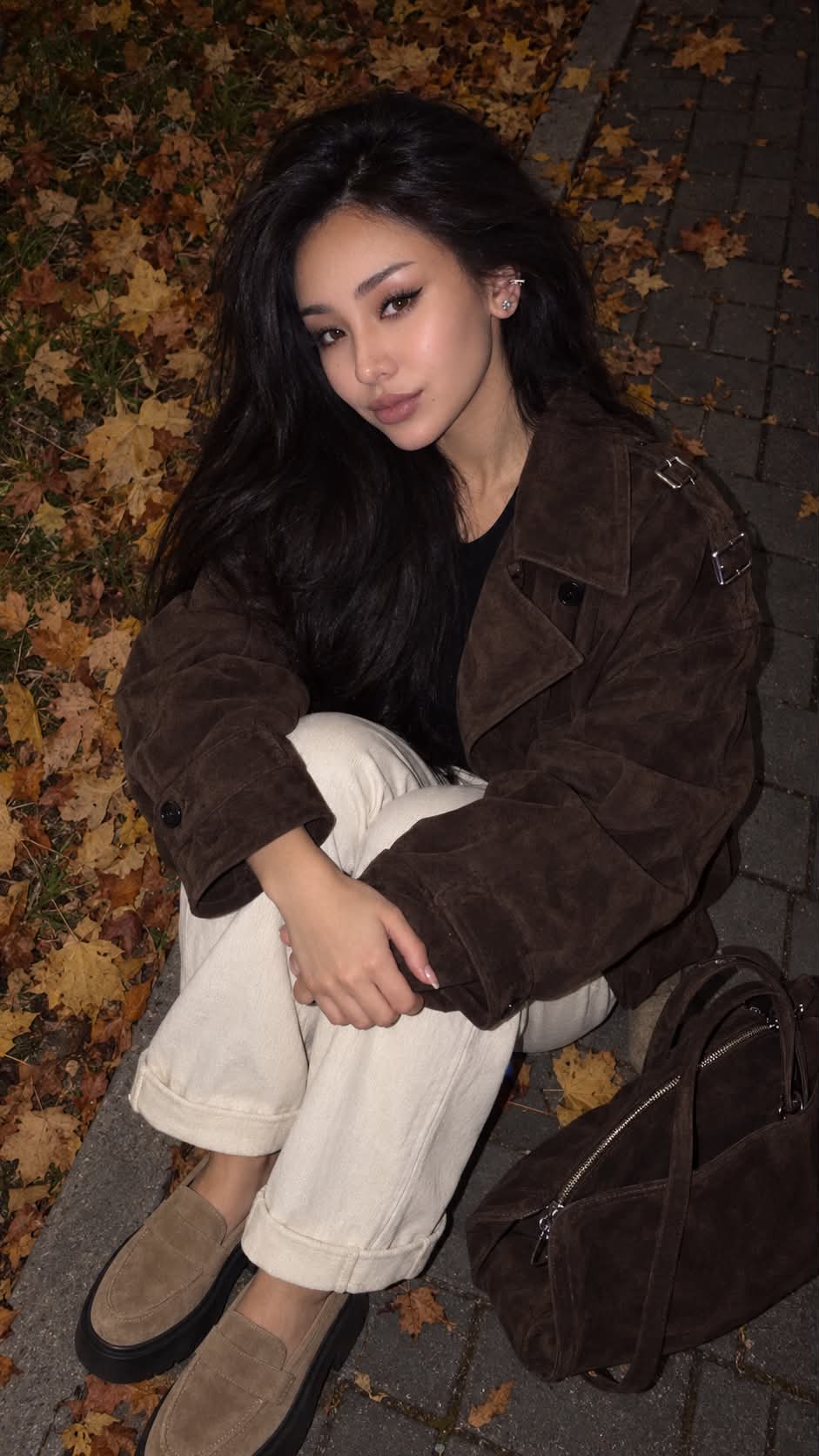 Low-Key Autumn Smartphone Portrait output 2