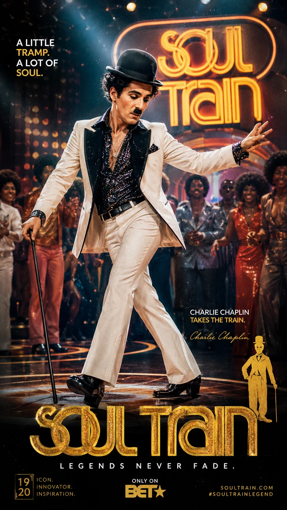 Soul Train Disco 3D Editorial Poster output 3